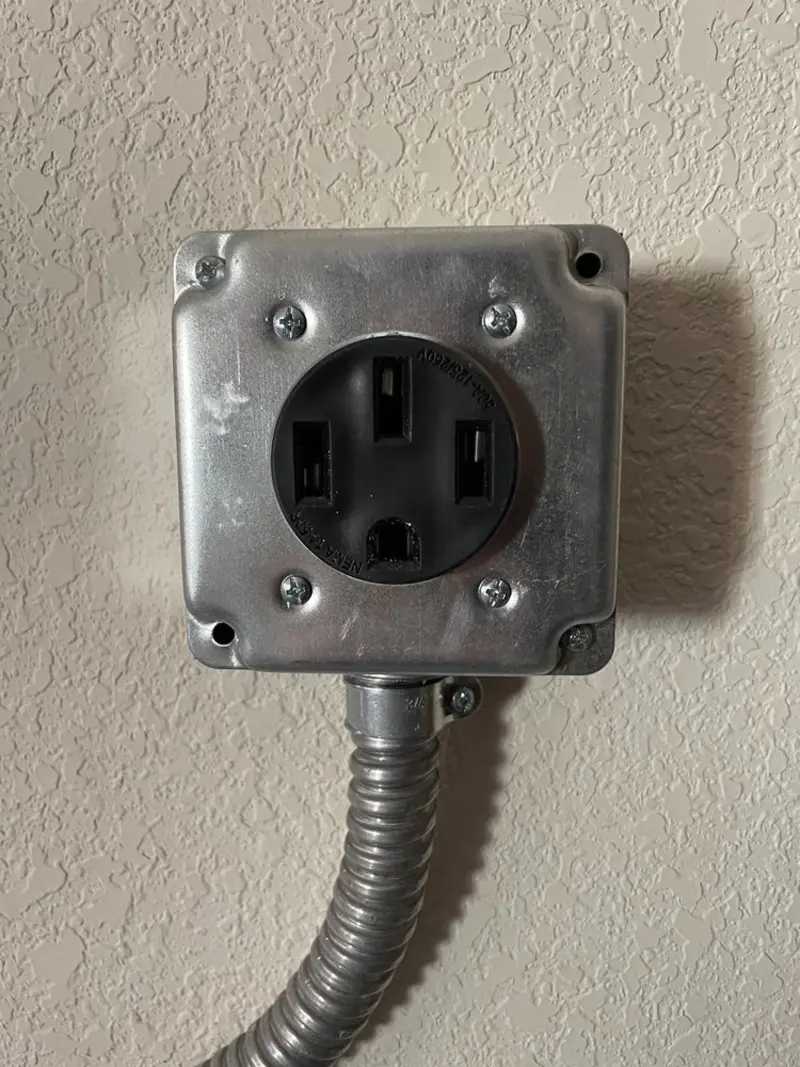 NEMA 14-50 outlet installed for Smart Home Electrical in Camdenton